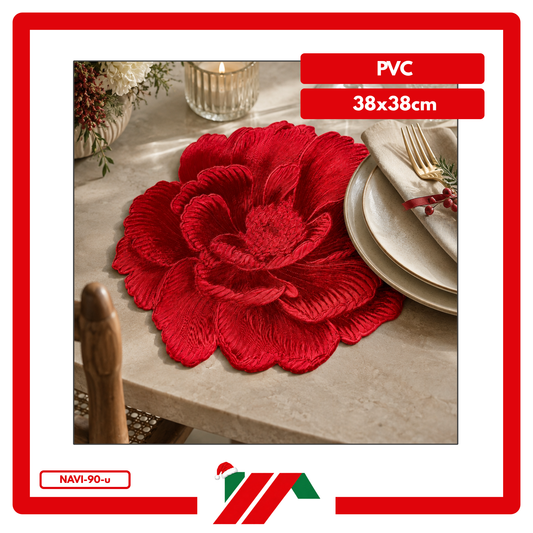 INDIVIDUAL NAVIDEÑO FLOR (SET)