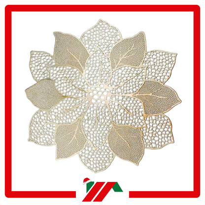 INDIVIDUAL NAVIDEÑO FLOR DORADO