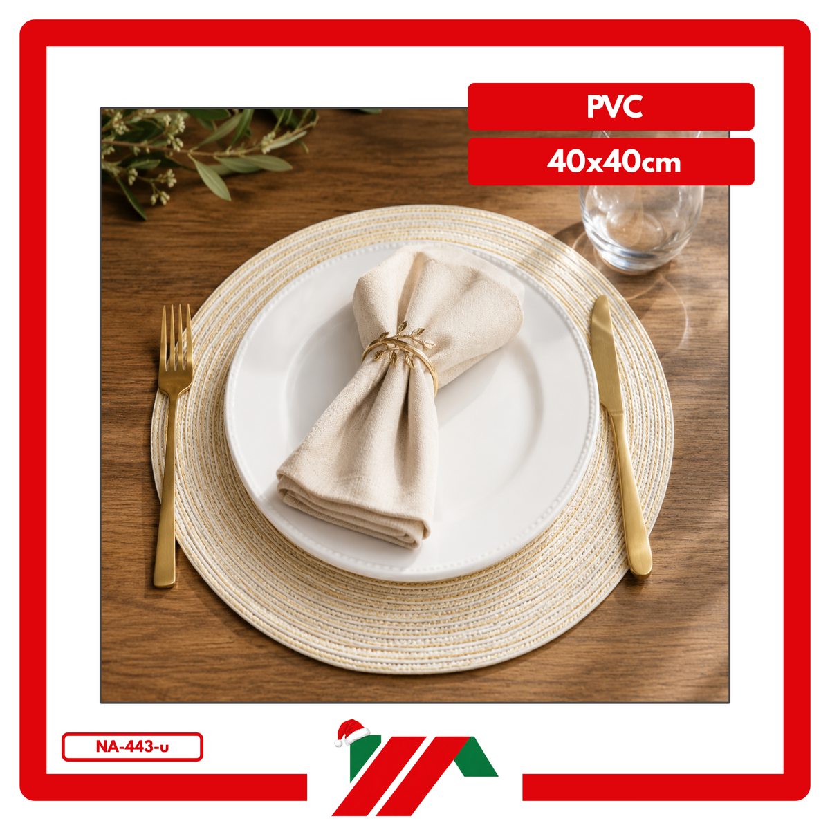 INDIVIDUAL REDONDO PVC (SET)