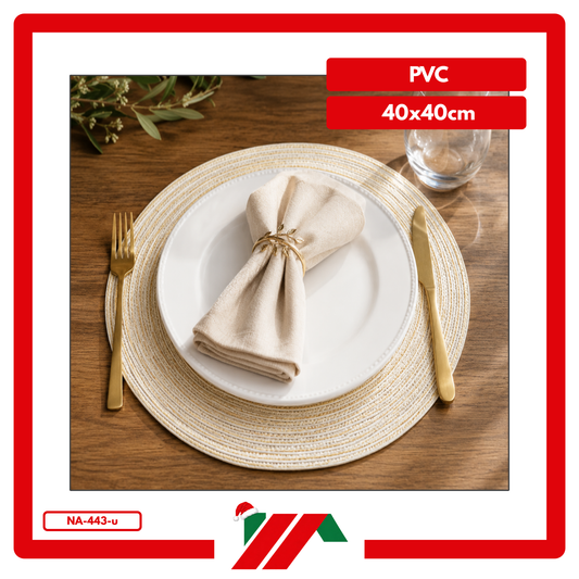 INDIVIDUAL REDONDO PVC (SET)