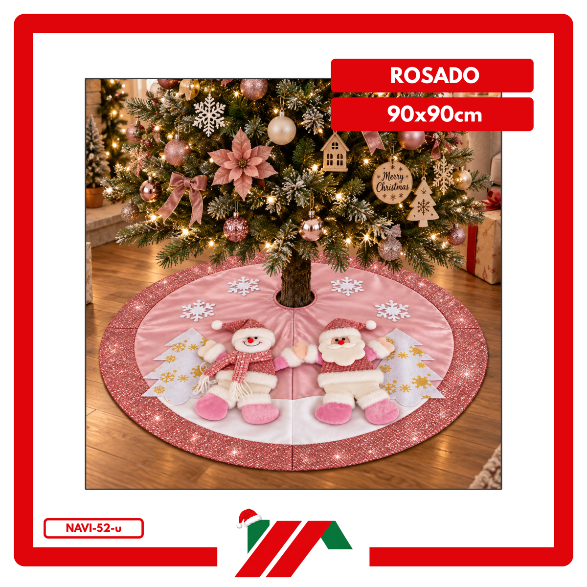 PISO DE ARBOL ROSADO 2 MUÑECOS